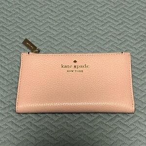 KATE SPADE Small Bifold Wallet  Light Pink Leather